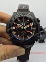 Swiss Replica Hublot King Power F1 Watch - Black PVD Chronograph Dial